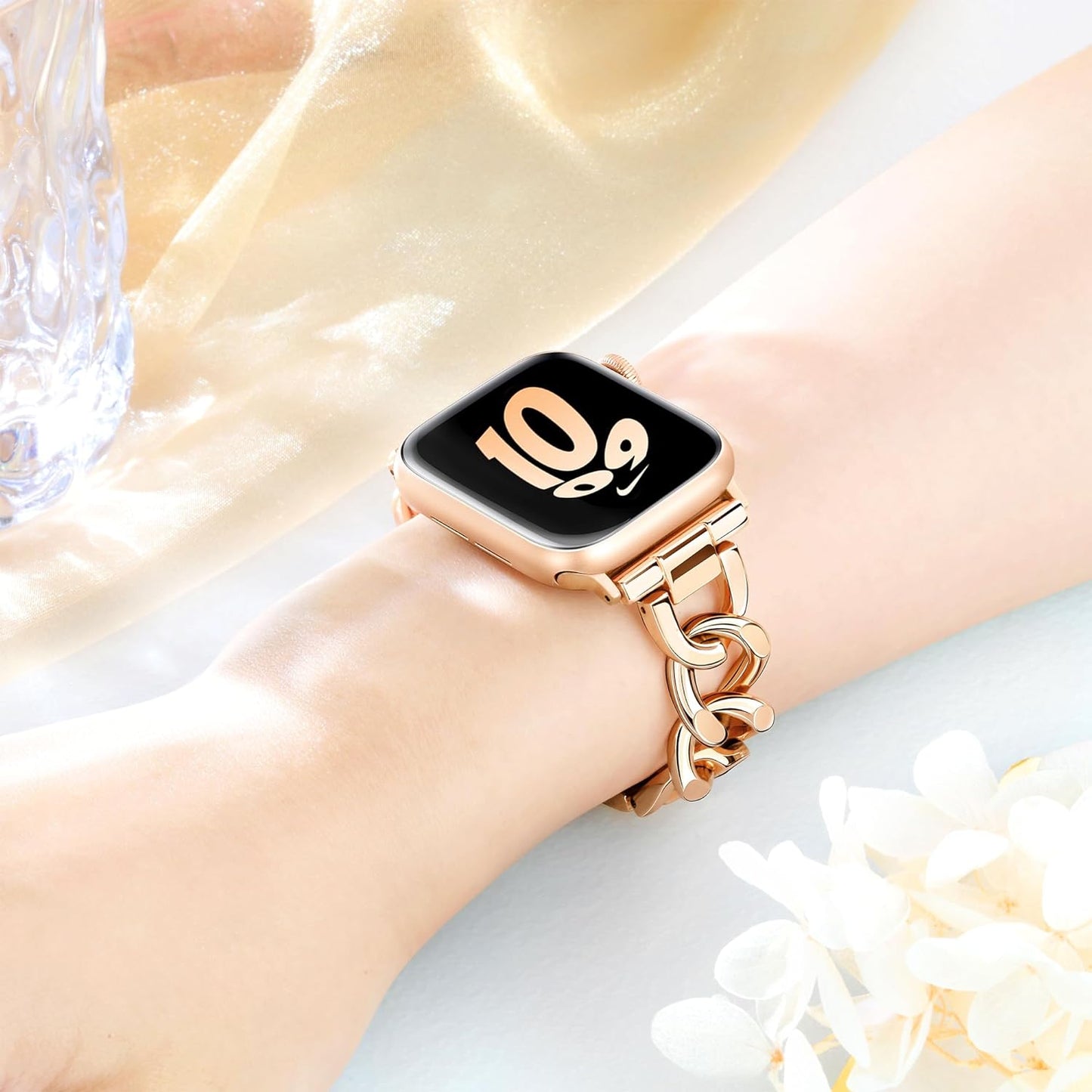 Xurybands Luxus Ketten Armband für Apple Watch
