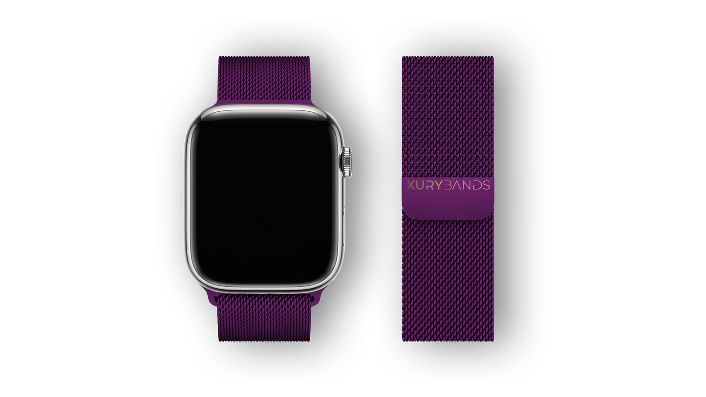 Xurybands Luxus Milanaise Armband für Apple Watch