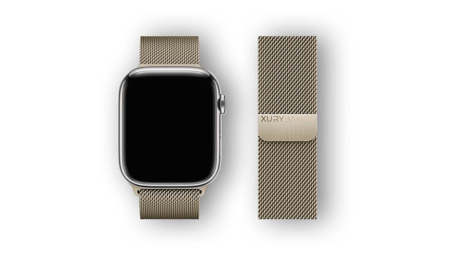 Xurybands Luxus Milanaise Armband für Apple Watch