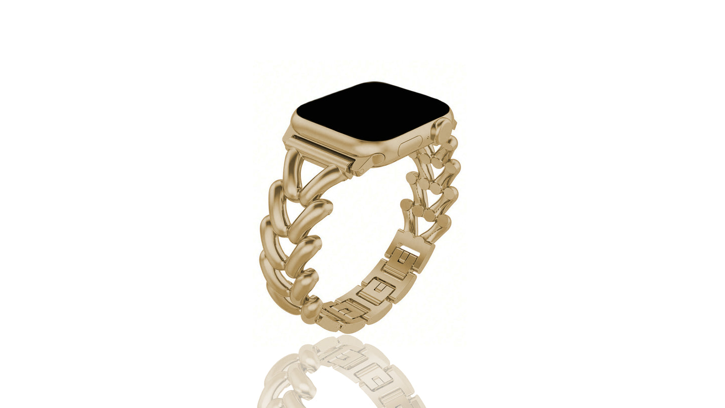 Xurybands Luxus Hochglanz Armband für Apple Watch