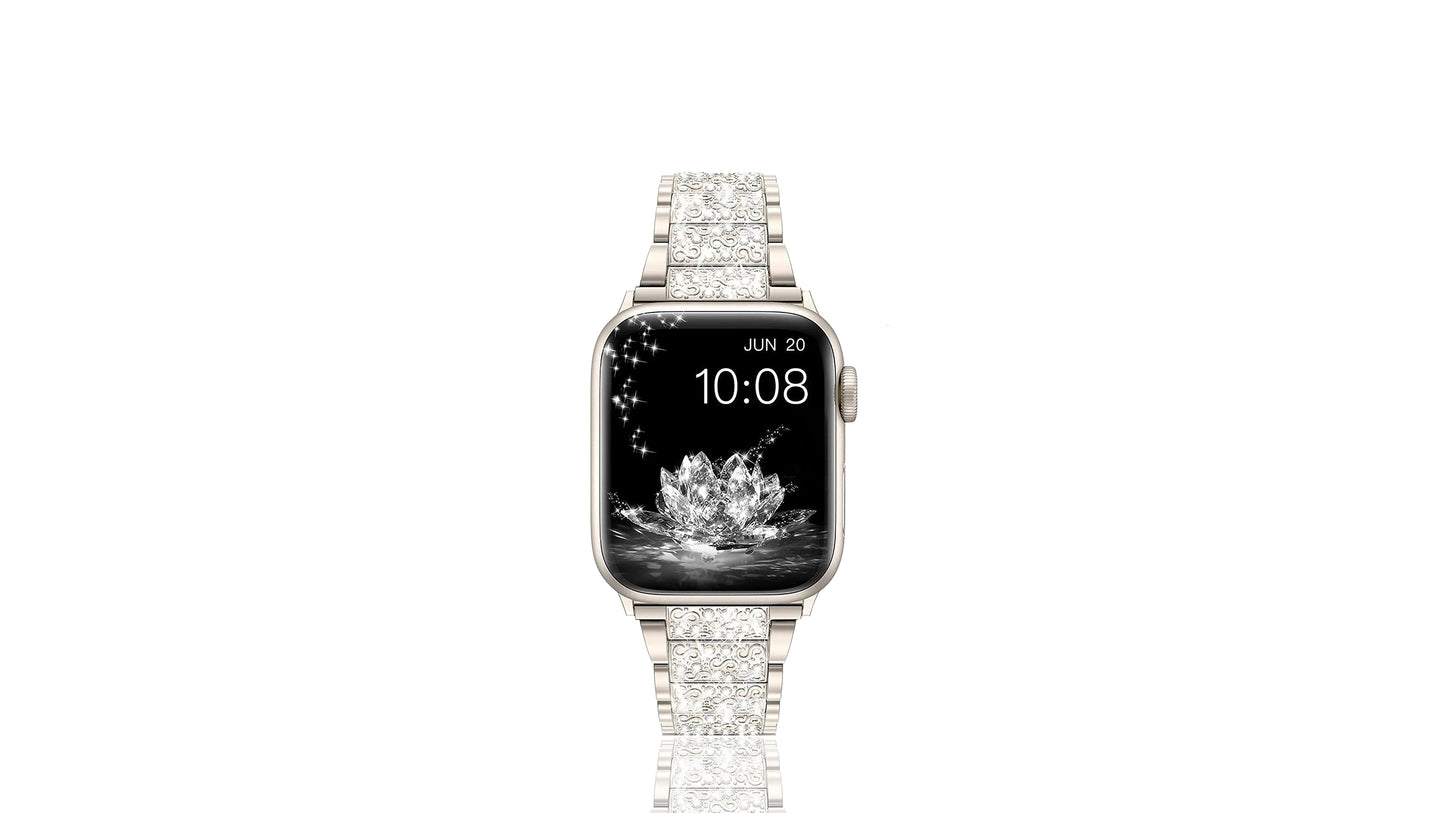 Xurybands Luxus Diamant Armband Roségold für Apple Watch