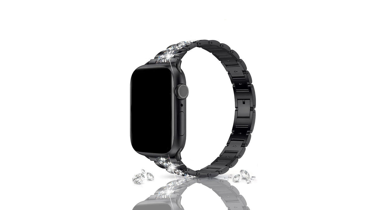 Xurybands Luxus Diamant Armband Roségold für Apple Watch