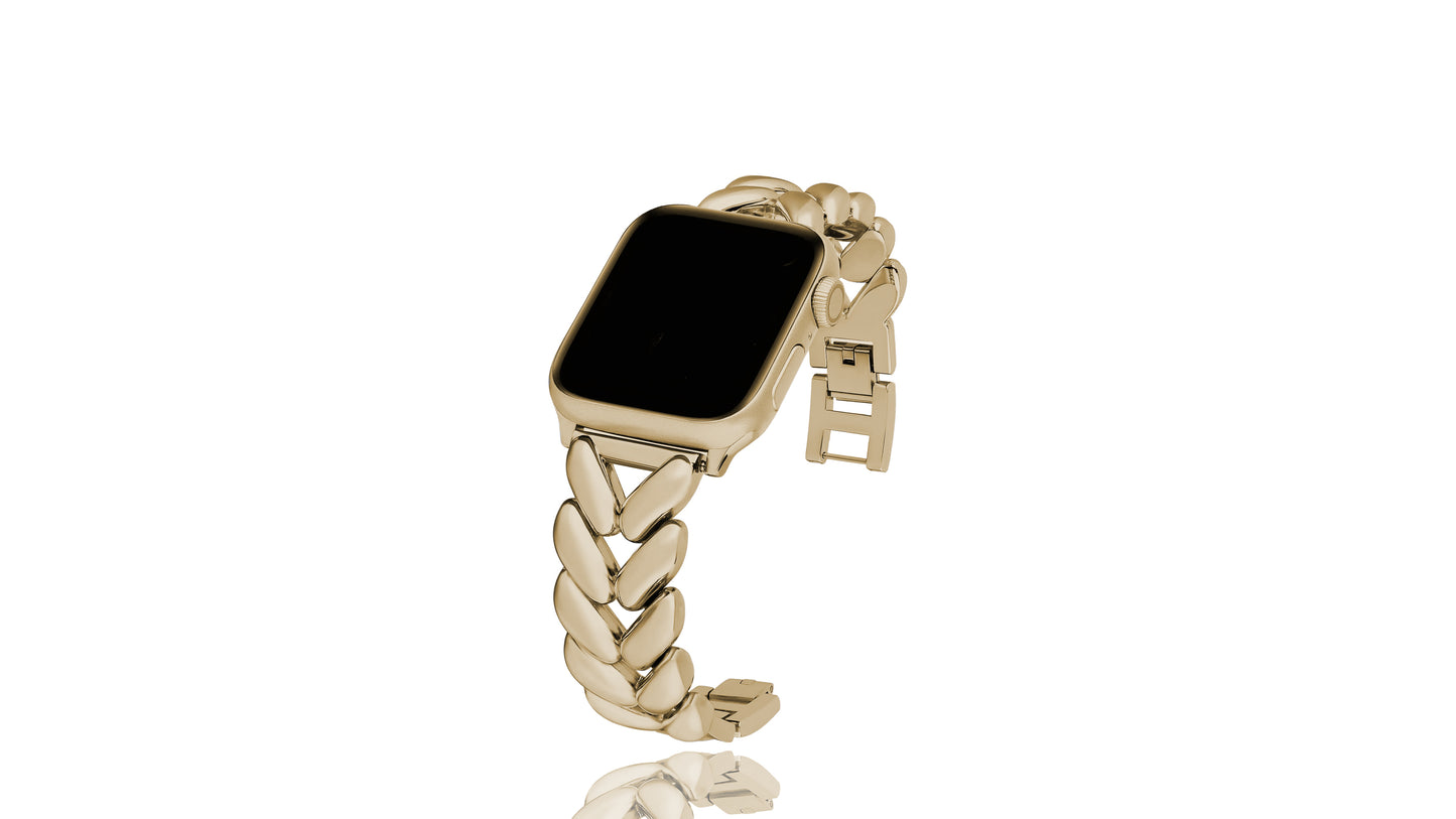 Xurybands Luxus Hochglanz Armband für Apple Watch