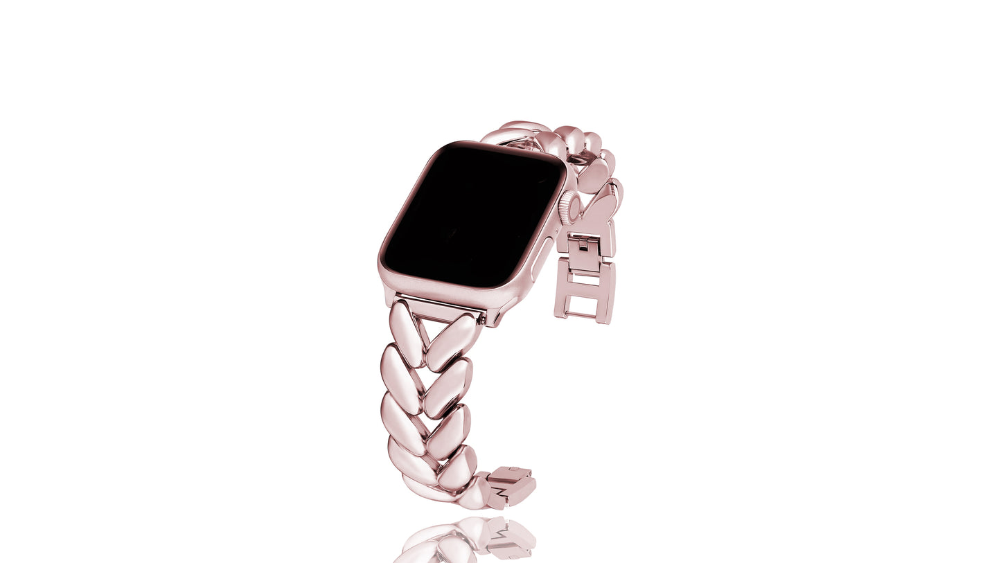 Xurybands Luxus Hochglanz Armband für Apple Watch