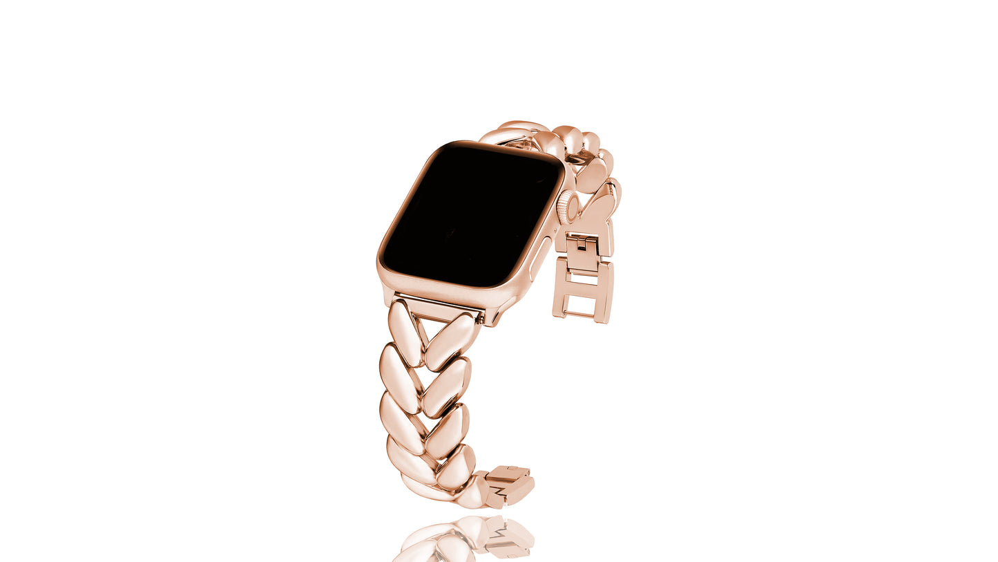 Xurybands Luxus Hochglanz Armband für Apple Watch