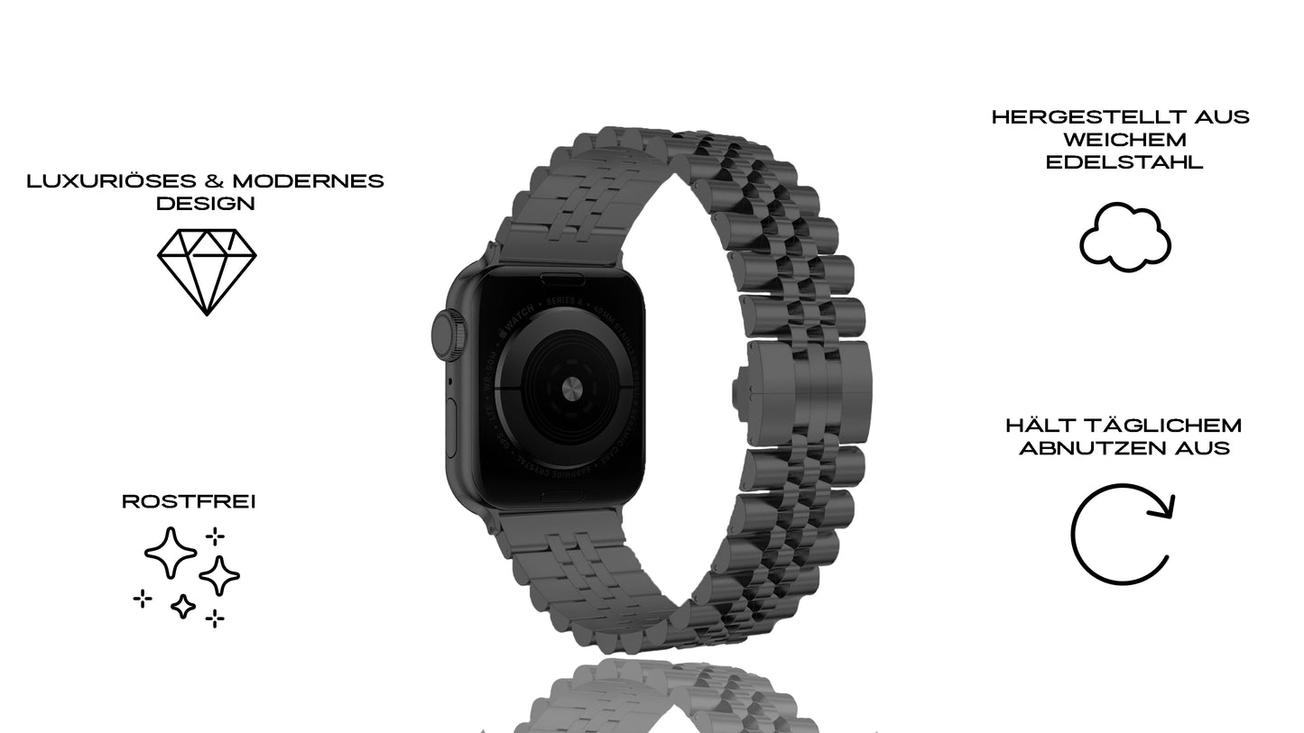 Xurybands Luxus Stahl Armband für Apple Watch