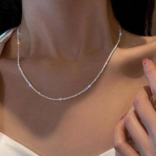 Xurybands Luxus Funkelnde Träume Halskette Silber
